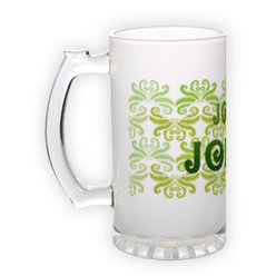 Frosted glass beer mug (500 ml)