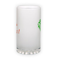 Frosted glass beer mug (500 ml)