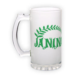Frosted glass beer mug (500 ml)