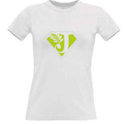 Women's T-shirt with your choice of photos, notes, white