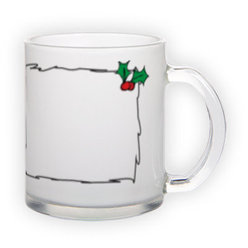 Frosted glass mug (300 ml)