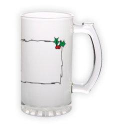 Frosted glass beer mug (500 ml)