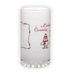 Frosted glass beer mug (500 ml)