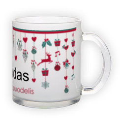 Frosted glass mug (300 ml)