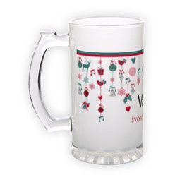 Frosted glass beer mug (500 ml)