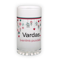 Frosted glass beer mug (500 ml)