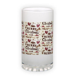 Frosted glass beer mug (500 ml)