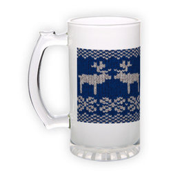 Frosted glass beer mug (500 ml)