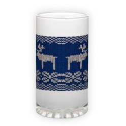 Frosted glass beer mug (500 ml)