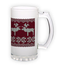 Frosted glass beer mug (500 ml)
