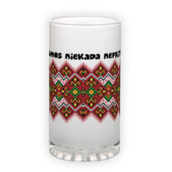 Frosted glass beer mug (500 ml)