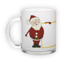 Frosted glass mug (300 ml)