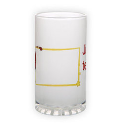 Frosted glass beer mug (500 ml)