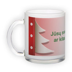 Frosted glass mug (300 ml)