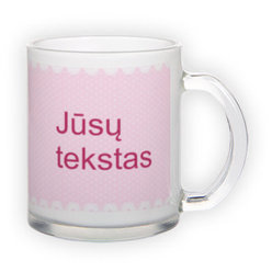 Frosted glass mug (300 ml)