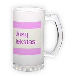 Matinio stiklo bokalas (500 ml)