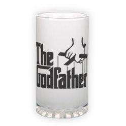 Frosted glass beer mug (500 ml)