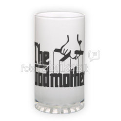 Frosted glass beer mug (500 ml)