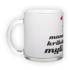 Frosted glass mug (300 ml)