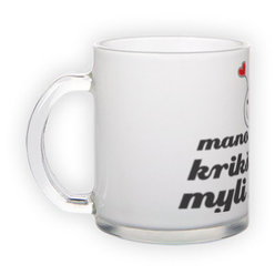 Frosted glass mug (300 ml)