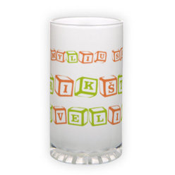 Frosted glass beer mug (500 ml)