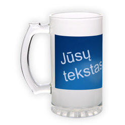 Frosted glass beer mug (500 ml)