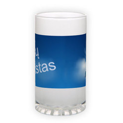 Frosted glass beer mug (500 ml)