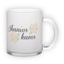 Frosted glass mug (300 ml)