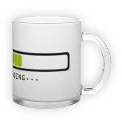 Frosted glass mug (300 ml)