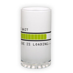 Frosted glass beer mug (500 ml)