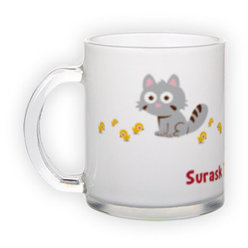 Frosted glass mug (300 ml)