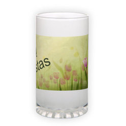 Frosted glass beer mug (500 ml)