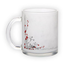 Frosted glass mug (300 ml)