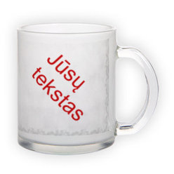 Frosted glass mug (300 ml)