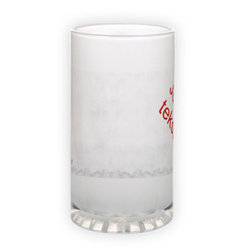 Frosted glass beer mug (500 ml)