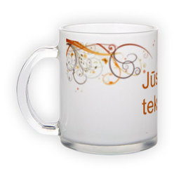 Frosted glass mug (300 ml)