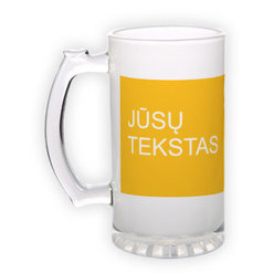 Frosted glass beer mug (500 ml)