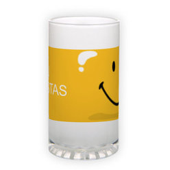Frosted glass beer mug (500 ml)