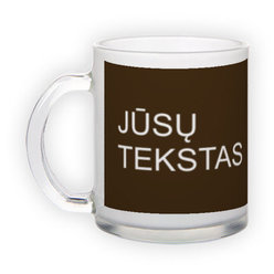 Frosted glass mug (300 ml)