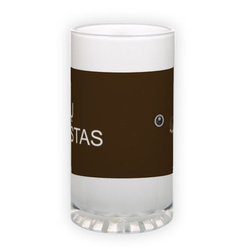 Frosted glass beer mug (500 ml)