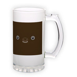 Frosted glass beer mug (500 ml)