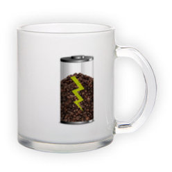 Frosted glass mug (300 ml)