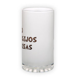 Frosted glass beer mug (500 ml)