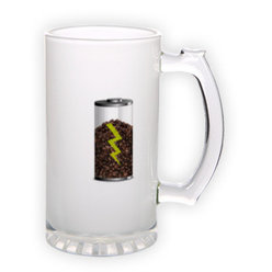 Frosted glass beer mug (500 ml)
