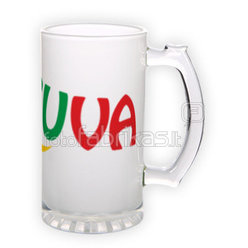 Frosted glass beer mug (500 ml)
