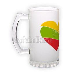 Frosted glass beer mug (500 ml)