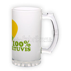 Frosted glass beer mug (500 ml)