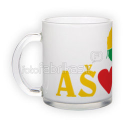 Frosted glass mug (300 ml)