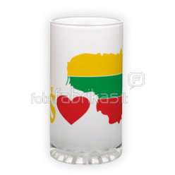 Frosted glass beer mug (500 ml)