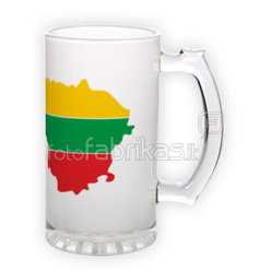 Frosted glass beer mug (500 ml)